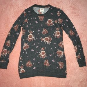 Floral Light Sweater
